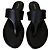 Tom Ford Sandali in pelle nera con listini Nero