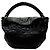 Bolsa de ombro hobo em couro acolchoado preto Akris - vista 3