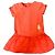 Chloé Mädchen Sommerkleid Koralle mit Ananas-Motiv Orange