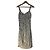 Allude Sommerkleid mit Print in Beige/Weiß