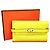 Hermès Cartera Hermes Kelly Compact de piel Epsom Amarillo