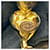 Orecchini Chanel Coco Mark Heart D'oro  - vista 3