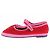 Autre Marque Bailarinas "Aurélie" en terciopelo rojo Roja - vista 5
