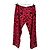 Autre Marque Rote gemusterte Hose - Ansicht 2