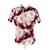 Prada Camicia stampata a maniche corte Rosso