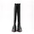 Ba&Sh Schwarze Lederstiefel mit Absatz - Ansicht 2