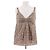 Top de algodón con estampado floral beige Cacharel Talla 38