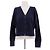 Autre Marque MOLLI Navy Blue Wool Cardigan