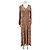 Autre Marque Vestido jaspeado de algodón beige RIXO