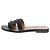 Hermès Schwarze Oran Sandalen - Größe EU 36.5