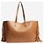 Saint Laurent Brauner Leder-Tote-Bag mit Fransen - Ansicht 3