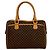 Céline Celine Vintage Macadam Blazon Pattern Handtasche Braun - Ansicht 3