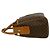Céline Celine Vintage Macadam Blazon Pattern Handtasche Braun - Ansicht 5