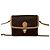 Céline CELINE Vintage Macadam Blazon Triomphe Logo Pattern Leder Schultertasche Braun