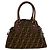 Fendi Zucca FF Muster Canvas und Leder Mini Tote Braun Schwarz - Ansicht 3