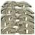 Ring Hermès Anello Enchainée Hermes Argento  - vista 3