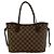 Borsa Tote Louis Vuitton Neverfull PM Damier Pattern Marrone - vista 3