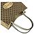 GUCCI GG Logo Horsebit Hardware Tote Bag Braun Beige - Ansicht 4