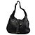 Borsa hobo Burberry in pelle nera Nero