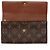 Cartera larga Sarah Monogram marrón Louis Vuitton Castaño - vista 7