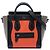 Cabas Céline Borsa Celine Orange Nano Tricolor in pelle