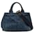Borsa Prada Blue Small Denim Canapa Logo