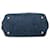 Borsa Prada Blue Small Denim Canapa Logo - vista 3