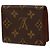 Tarjetero profesional Louis Vuitton Marrón Monogram Envelope Castaño - vista 2