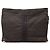 Clutch Herline in tela grigia Hermès Marrone