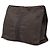 Clutch Herline in tela grigia Hermès Marrone - vista 2