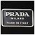 Borsa a tracolla in raso nero con zip Prada - vista 6