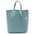 Cabas Céline Tote verticale Celine in pelle di vitello granulata blu Small Blu chiaro
