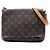Louis Vuitton Marrone Monogram Musette Tango con Tracolla Corta