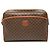 Céline Clutch de lona revestida Macadam marrón Celine Castaño