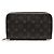 Louis Vuitton Black Monogram Eclipse Zippy XL Negro