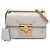 Gucci Borsa a tracolla Bee Star Padlock in piccolo pelle bianca Bianco