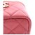 Vanity Chanel Wristlet Case aus rosa gestepptem Lammleder mit Würfelkette Pink - Ansicht 11