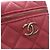 Vanity Chanel Wristlet Case aus rosa gestepptem Lammleder mit Würfelkette Pink - Ansicht 5
