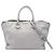 Borsa Burberry Dewsbury in pelle goffrata grigia Marrone Grigio