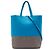 Céline Celine Blue Small vertikaler Cabas aus zweifarbigem genarbtem Kalbsleder Blau