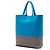 Céline Celine Blue Small vertikaler Cabas aus zweifarbigem genarbtem Kalbsleder Blau - Ansicht 2