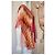 Blusa de seda estampada Antik Batik Castaño Rosa Naranja Crudo - vista 3