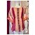Blusa de seda estampada Antik Batik Castaño Rosa Naranja Crudo - vista 6