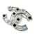 Timeless Spilla Chanel Coco Mark con strass Argento