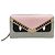 FENDI ZIP AROUND MONSTER EYES 8M0299 Leder Geldbörse Mehrfarben