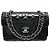 Timeless BORSA CHANEL MINI CLASSIC DOUBLE FLAP IN PELLE NERA MATELASSÉ Nero