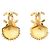 NUOVI ORECCHINI CHANEL ABA063 CONCHIGLIA LOGO CC ORO D'oro - vista 2