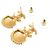 NUOVI ORECCHINI CHANEL ABA063 CONCHIGLIA LOGO CC ORO D'oro - vista 3