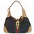 Borsa a tracolla Gucci GG Canvas e pelle Nero