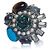 Chanel, orecchino a clip multicolore